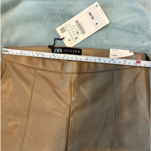 NWT Zara Faux Leather Leggings Size Small - Picture 7 of 8